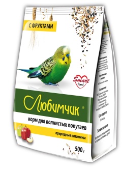 Любимчик Фрукты 500г для попугаев фото, цены, купить