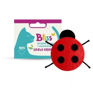 Игрушка Bliss с кошачьей мятой Божья коровка фото, цены, купить