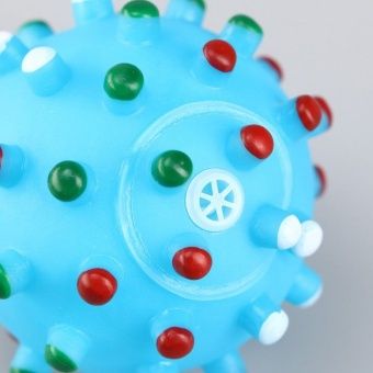 Игрушка пищащая "Бактерия" соб 6,3см голубая фото, цены, купить