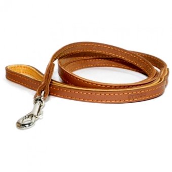 Поводок Collar кожа 25мм 122см двойной прошитый фото, цены, купить