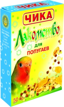 Лакомство ЧИКА для попугаев 50г  фото