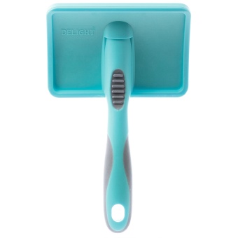 Пуходерка DeLight  AQUA пластик с каплей, большая фото, цены, купить