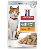 HILL'S Science Plan  пауч для стерилизованных кошек с курицей 6мес-6лет 85г фото, цены, купить