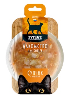 TiTBiT Супчик с индейкой лакомство для кошек 55 г фото, цены, купить