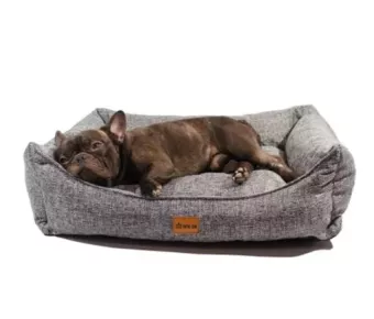 Лежак Рольф №3, ткань рогожка, серая фото, цены, купить