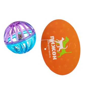 Шарик для кошек "Завитушки" 4см микс цветов фото, цены, купить