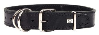Ошейник 35мм натуральная кожа, трехслойный, средний для цепных собак фото, цены, купить