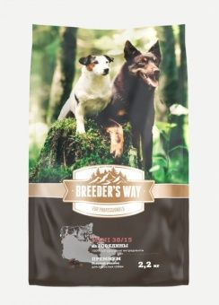 Breeder's Way MINI Полнорационный  с говядиной для собак  2,2кг фото, цены, купить