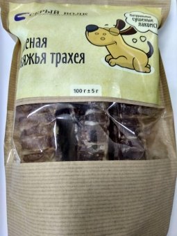 Серый Волк Трахея Говяжья  100г фото, цены, купить