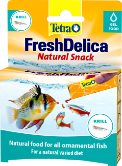 Tetra корм FreshDelica Krill 48г желе креветки фото, цены, купить
