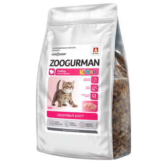 Zoogurman Kitten с индейкой для котят 600г фото, цены, купить