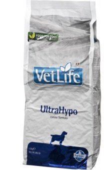 Farmina VetLife UltraHypo для взрослых собак всех пород с пищевой аллергией 12кг фото, цены, купить