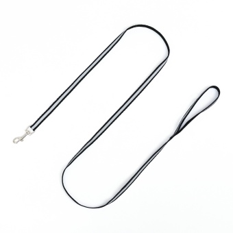 Комплект для кошек светоотражающий,ширина 1 см,шлейка 21-35 см,поводок 120 см, чёрный фото, цены, купить