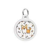 Адресник Waudog Smart ID "Корги" 25 мм фото, цены, купить