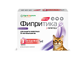 Фипритика капли на холку для кошек, 2-10кг (3пип/0,5мл) фото, цены, купить