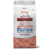 Monge Speciality Line Monoprotein сухой для взрослых собак мелких пород, Лосось/Рис 2,5кг фото, цены, купить
