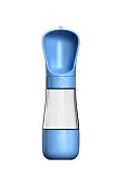 Поилка дорожная L 330мл + контейнер 170мл Голубая фото, цены, купить