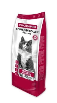 Счастливчик для кошек, мясное ассорти 5кг фото, цены, купить