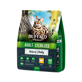 Mr.Buffalo STERILIZED с курицей для стерилизованных кошек 1,8 кг фото, цены, купить