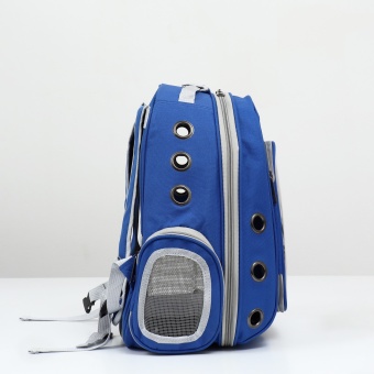 Рюкзак для переноски животных с окном для обзора,  синий  фото, цены, купить