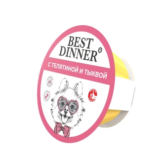 Best Dinner  Консервы с телятиной и тыквой 0,1 кг для собак фото, цены, купить