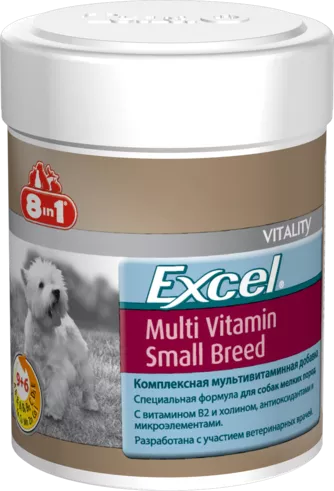 8in1 Excel Multi Vitamin 70таб ADULT euro для мелких пород фото, цены, купить