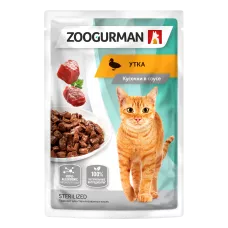 Zoogurman  пауч 85г утка в соусе для стерилизованных кошек фото, цены, купить