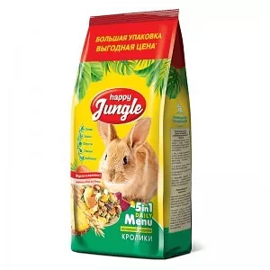 Happy Jungle 900г корм для кроликов фото, цены, купить