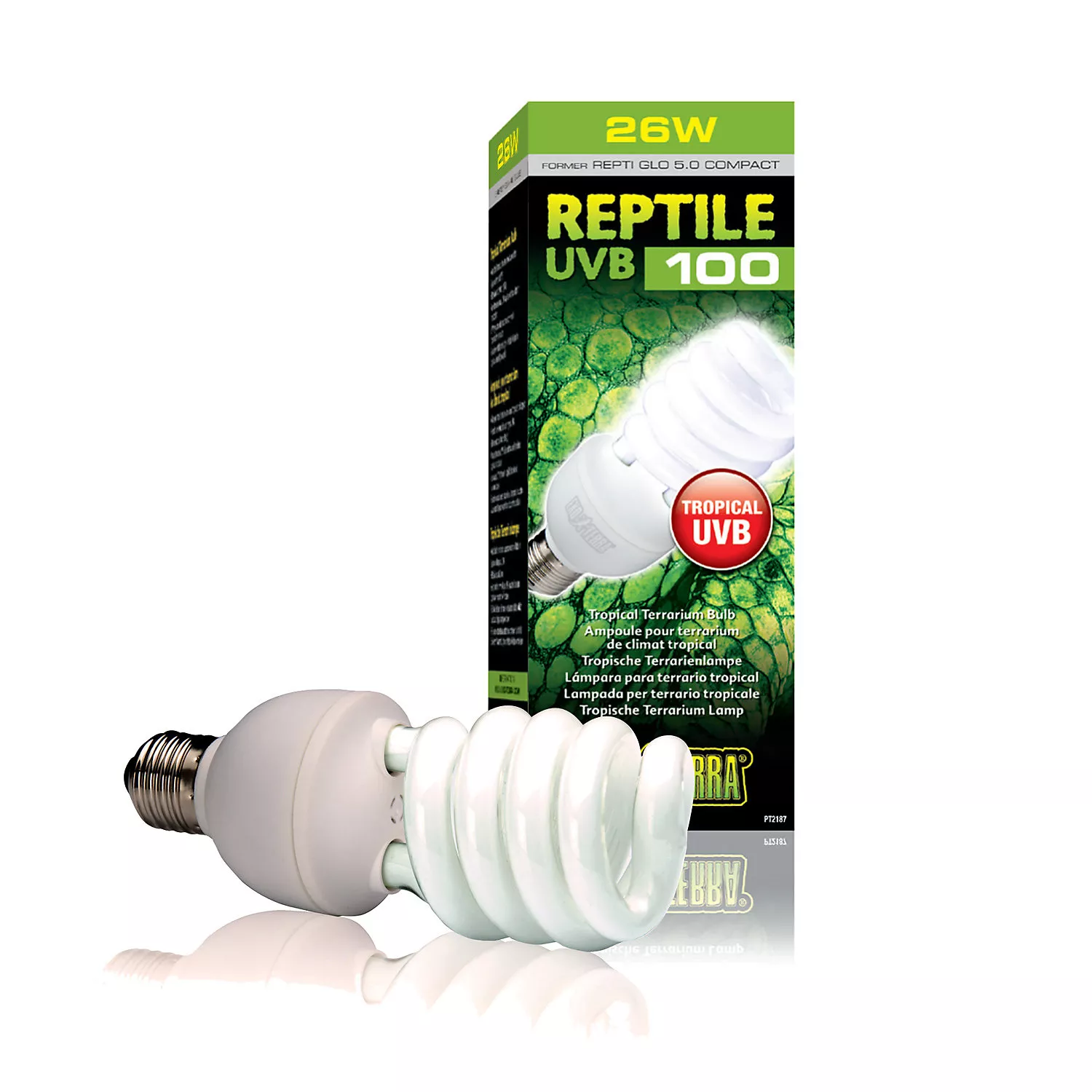 REPTI-GLO UVB-100 Tropical Тропики аквариумная лампа 25W  фото, цены, купить