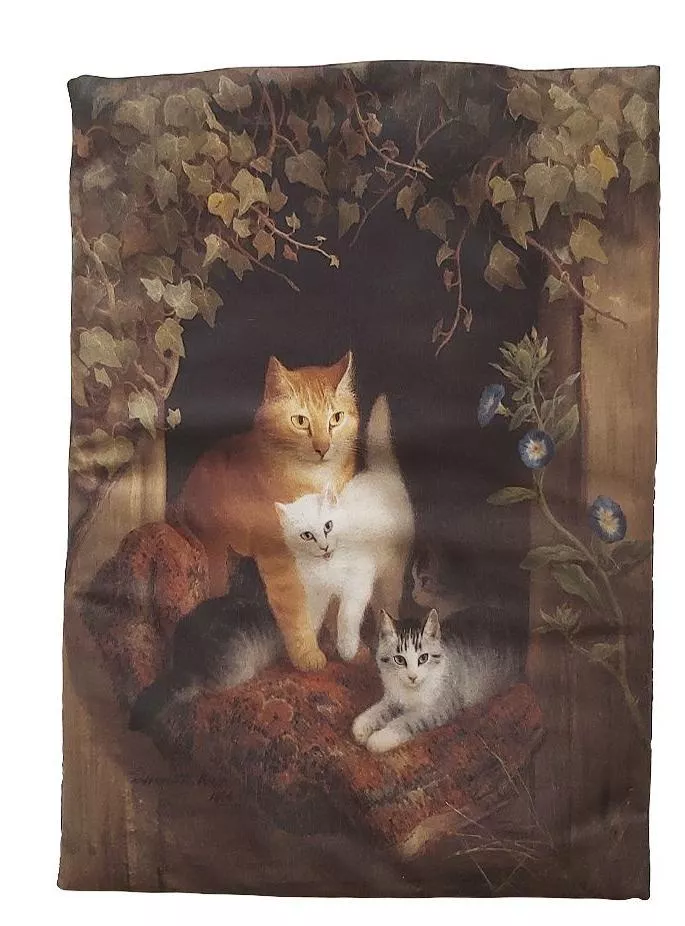 Матрас 45x32 см с валерианой Генриетта Рённер-Кошка и котята фото, цены, купить