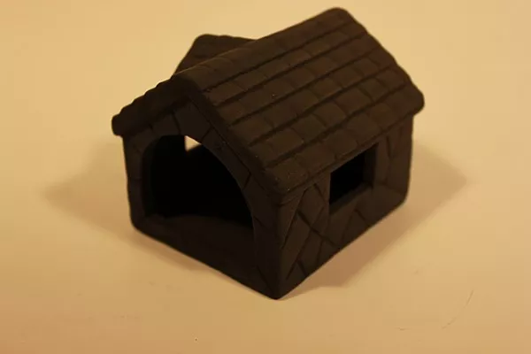 Грот-укрытие керамическое "Домик" 8,2*7,3*6,6 см (Черный) (TW1706B) фото, цены, купить