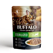 Mr.Buffalo пауч для стерилизованных кошек STERILIZED Соус Ягнёнок 85г