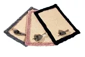 Flamingo когтеточка коврик двухстороний сизаль/плюш 48*31см  для кошек