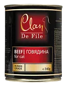 Clan De File консерва для кошек 340г Говядина