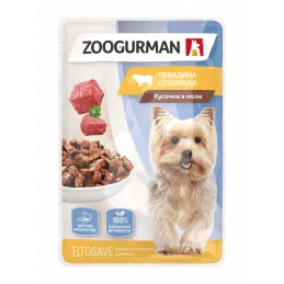 Zoogurman  пауч Говядина отборная для собак  85г фото, цены, купить