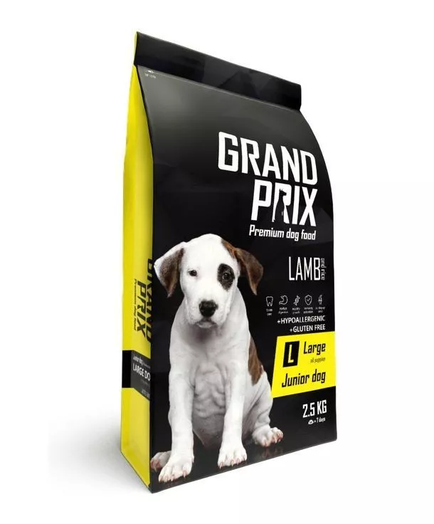 GRAND PRIX JUNIOR Large с ягненком для щенков крупных пород 2,5кг фото, цены, купить