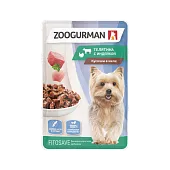 Zoogurman пауч телятина с индейкой 85г для собак