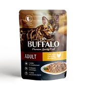 Mr.Buffalo пауч для взрослых кошек Цыпленок в соусе 85г
