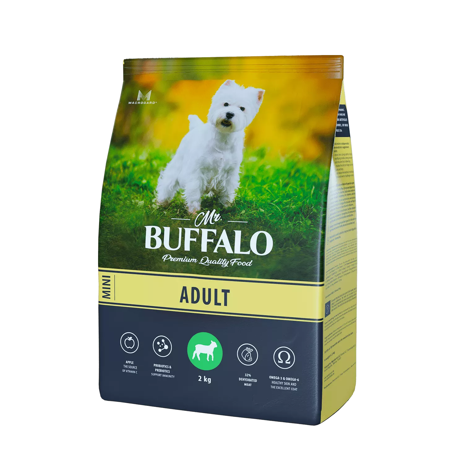 Mr.Buffalo ADULT MINI с ягненком для собак мелких пород  2 кг фото, цены, купить