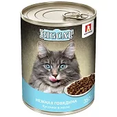 Зоогурман BIG CAT консервы для кошек с говядиной желе 350г 