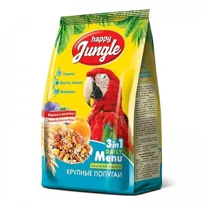 Happy Jungle 500г корм для крупных попугаев  фото, цены, купить