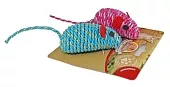 Мышь DOGMAN гремящая плетеная 2мышки/1шт 7см