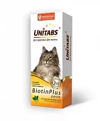 Витамины Unitabs BiotinPlus с Q10 паста для кошек, 120мл фото, цены, купить