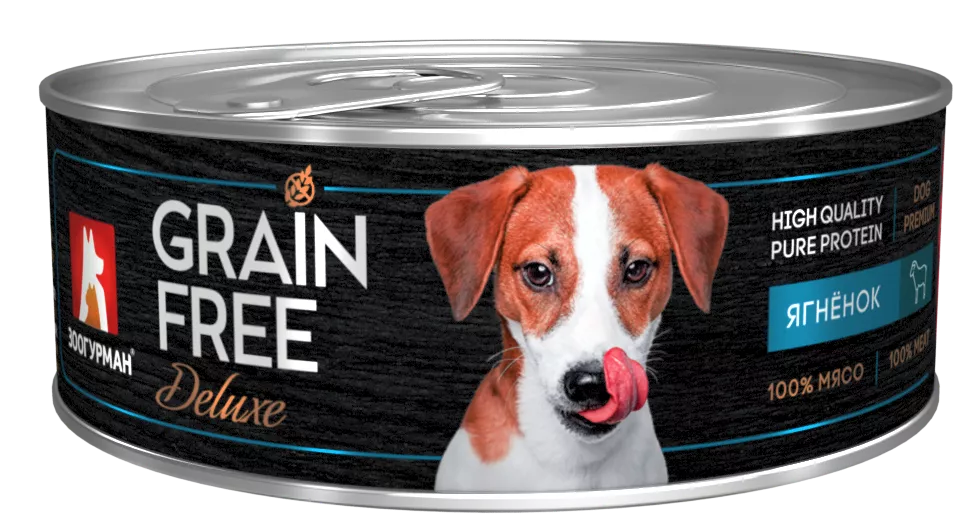 Зоогурман консервы GRAIN FREE 100г с ягненком для собак фото, цены, купить