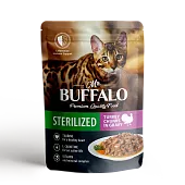 Mr.Buffalo пауч для стерилизованных кошек STERILIZED Соус Индейка 85г