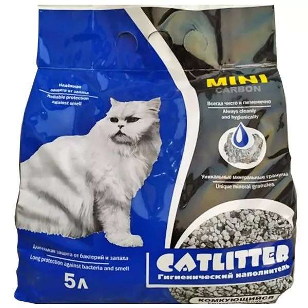 Наполнитель CAT LITTER 5л carbon MINI  фото, цены, купить