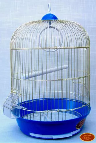 Золотая Клетка для птиц Малая Круглая ЭМАЛЬ фото, цены, купить