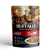 Mr.Buffalo пауч для взрослых кошек Говядина в соусе 85г