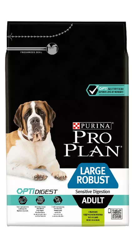PRO PLAN Large Robust Digestion с ягнёнком с чувствительным пищеварением для собак круп.пород фото, цены, купить