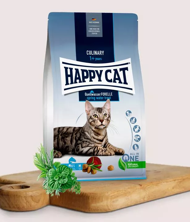 Happy Cat ADULT Culinary QuellwasserForelle ручьевая форель 300г фото, цены, купить